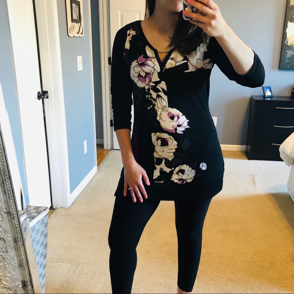 WHBM Flower Detail Tunic